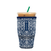 Brand Sok It JavaSok Royal Lace 30oz sleeve on cup keeps drinks cold.