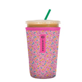 Sok It JavaSok Sweet Sprinkles sleeve front view keeps drinks cool on the go.