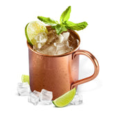Solid Copper Moscow Mule Mug 16oz full view highlighting authentic unlined copper and premium flavor