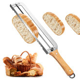 Solldgt adjustable bread slicer thickness guide for precise home slicing