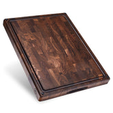 Sonder Los Angeles Alfred end grain cutting board shows knife-friendly surface.