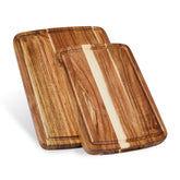 Sonder Los Angeles Doheny 14x10 acacia board front view highlighting edge-grain durability for daily prep