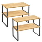 Songmics cabinet organizer on counter in ink black keeps spices neatly organized and easy to reach