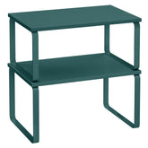 SONGMICS cabinet organizer stackable shelves for organized kitchen storage and easy access