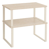 SONGMICS cabinet organizer shelf 2-pack on counter for organized kitchen storage