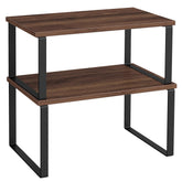 Songmics cabinet organizer shelf for organized kitchen storage.