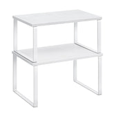SONGMICS cabinet organizer shelf with spice jars for easy access
