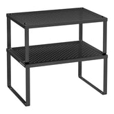 SONGMICS Spice Racks on a cabinet shelf maximizing vertical storage