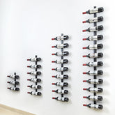 Sonyabecca wall wine rack 12-bottle assembly for organized kitchen storage.