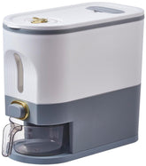 Sooyee 11lbs rice container with lid and measuring cylinder for easy portion control
