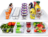 Sorbus fridge wide bin on a shelf for easy bulk storage and quick access.