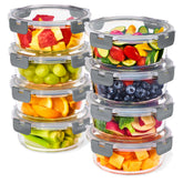 Sorbus glass meal prep container 32oz with airtight lid keeps meals fresh.
