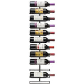Sorbus wall mount wine rack front view shows space-saving design for organized bottles.