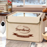 Sourdbred folding bread proofing box front view showing compact design and warmth.
