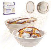 Sourdough Whisper oval banneton basket for even rise and easy dough release.