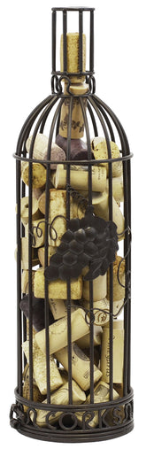 Southern Homewares wine cork holder with bottle-shaped design showcases corks for stylish kitchen decor.