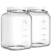 Sovietiep 1.5 gal glass jar with airtight lid keeping dry ingredients fresh