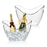 Soyuna 2-pack ice buckets in clear acrylic for elegant beverage service.