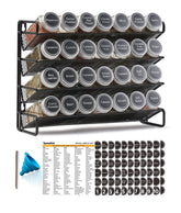 SpaceAid 4-tier spice rack front view for easy access and organization