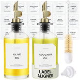 Spaceneat olive oil dispenser bottles in a 2-pack add refined style and easy drizzling.