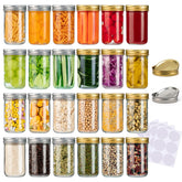 SPANLA 8 oz mason jar with regular lids for versatile storage