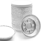 Spare Essentials 7-inch round foil pan with lid for baking and transport