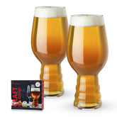 Spiegelau Craft IPA Glass pour action highlights a crisp, refreshing sip