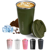 SPLMIFA travel mug with leak-proof lid for secure commutes and travel