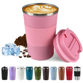 SPLMIFA vacuum-insulated mug front view keeps beverages hot or cold for longer.