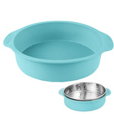 Spmarkt 10-inch cheesecake pan protector fits snugly for leakproof water bath baking.