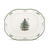 Spode Christmas Tree 19-inch sculpted platter ready for festive roasts.