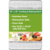 Spring Chef cooling rack oven-ready for crisping and cooling batches