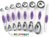 Spring Chef magnetic spoons with leveler offer compact storage and quick access.