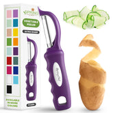 Spring Chef Purple Swivel Peeler blade glide for smooth vegetable prep