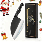 SSGP forging Serbian chef knife 7.2-inch blade close-up for precise cuts.