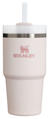Stanley Quencher H2.0 20 oz rose quartz front view for all-day hydration on the move