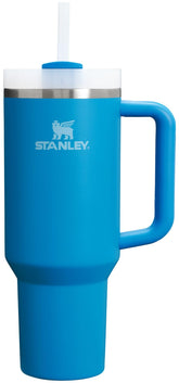 Stanley Quencher H2.0 40 oz Azure with handle for on-the-go hydration.