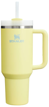Stanley Quencher H2.0 40 oz tumbler with handle and straw, ideal for on-the-go hydration.