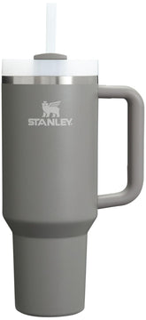 Stanley Quencher H2O 40 oz with handle and straw, ideal for travel and hydration on the go.