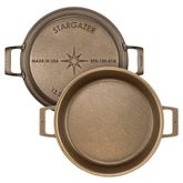 Stargazer skillet 13.5-inch front view for even cooking and family meals.
