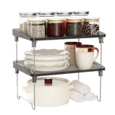 STARLATTA 2-piece spice rack on counter for extra kitchen storage.