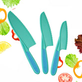 StarPack Home Finger Loving set showing three kid-safe knives for hands-on cooking.