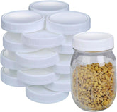 Staruby regular mouth lids 24-pack fit 70mm jars for reliable sealing.