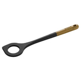 STAUB Risotto Spoon angled edge for even stirring and gentle grains.