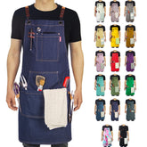Stenffy Kitchen Apron canvas-12oz front view for heavy-duty cooking