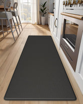 StepAura anti-fatigue kitchen mat with memory foam cushion for comfortable standing.