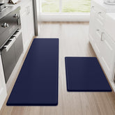 StepRite blue kitchen mats 2pc front view showcasing cushioned comfort.