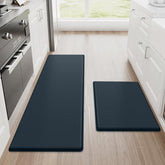 StepRite kitchen mats two-piece set offers cushioned comfort for busy kitchen tasks.