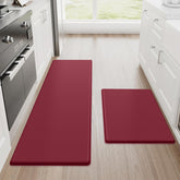StepRite kitchen mats red two-piece set, ready for daily standing comfort