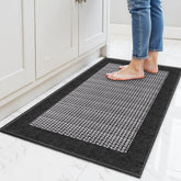 StepRite 32x20 absorbent chenille kitchen rug cushions feet while cooking.